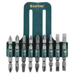 KRAFTOOL Набор бит 26060-H10 (9пред.) для шуруповертов/дрелей