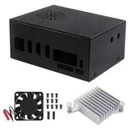 ACD Корпус Orange pi 5 plus metal case + heatsink +fan, Type 1