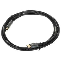 NONAME Кабель аудио-видео Ultra HD, HDMI (m) - HDMI (m), ver 2.1, 2м, GOLD, черный