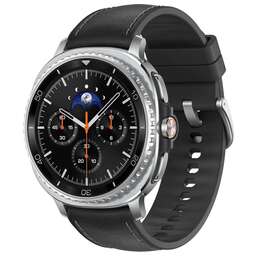 SAMSUNG Смарт-часы Galaxy Watch 8 Classic LTE 46мм 1.34" Super AMOLED корп.серебристый рем.черный (SM-L505FZKACAU)