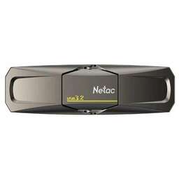 NETAC Флеш-накопитель US5 NT03US5C-128GB-32TA USB3.2 128GB black (zink alloy housing)+TypeC Solid St