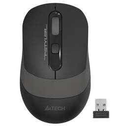 A4TECH Мышь беспроводная Fstyler FG10S, радио, оптическая, USB, 2000dpi, черный и серый [fg10s grey]