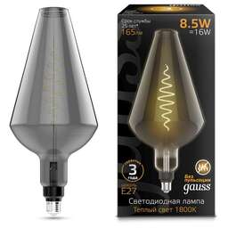 GAUSS Лампа филам. Filament Vase 8.5Вт цок.:E27 свеча 220B св.свеч.бел.теп. (упак.:1шт) (180802005)