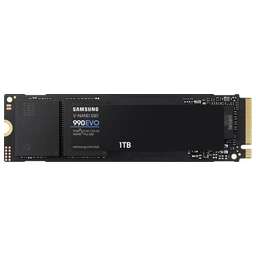 SAMSUNG SSD накопитель 990 EVO 1ТБ, M.2 2280, PCIe 4.0 x4, NVMe, M.2 [mz-v9e1t0bw]