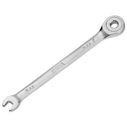 DENZEL Ключ комбинированный трещоточный, 6 мм, CrV, матовый хром 14700