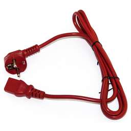 HYPERLINE Шнур питания PWC-IEC13-SHM-5.0-RD C13-Schuko проводник.:3x0.75мм2 5м 250В 10А (упак.:1шт) красный