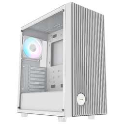 OCYPUS Корпус MidiTower Gamma C70 ARGB WHITE (ATX, без БП, ARGB, USB3.2 Type-A+USB2.0 Type-A) (Gamma-C70-WHG400XX-GL)