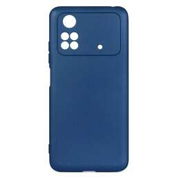DF Чехол (клип-кейс) для Poco M4 Pro (4G) poOriginal-06 синий (POORIGINAL-06 (BLUE))
