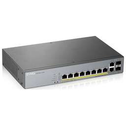 ZYXEL Коммутатор GS1350-12HP-EU0101F (L2) 10x1Гбит/с 2SFP 8PoE+ 130W управляемый