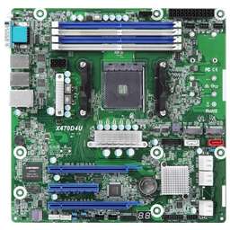 ASROCK Серверная материнская плата AMD X470 SAM4 MATX X470D4U/VN