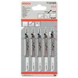 BOSCH Набор пилок по дереву T101BR HCS 5пред. (лобзики)