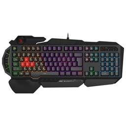 A4TECH Клавиатура Bloody B310N черный USB Multimedia for gamer LED (подставка для запястий) (B310N)