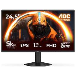 AOC 24.5" Монитор 25G50Z, 1920x1080, Fast IPS, 240Гц, 1хHDMI, 1хDP, черный
