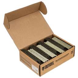 DENZEL Гвозди для пнев. нейлера (крашен.) длина - 90 мм, диам. - 3,05 мм, 2000 шт. 57700