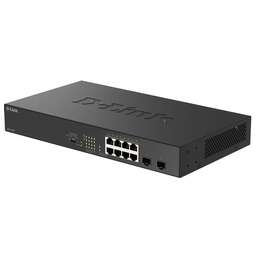 D-LINK Коммутатор DGS-1010P/B1A, неуправляемый