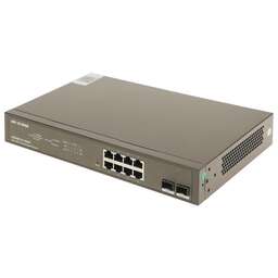 IP-COM Коммутатор G3310P-8-150W (L2) 8x1Гбит/с 2xКомбо(1000BASE-T/SFP) 2SFP 8PoE 130W управляемый