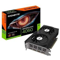 GIGABYTE Видеокарта NVIDIA GeForce RTX 4060 GV-N4060WF2OC-8GD 8ГБ Windforce, GDDR6, OC, Ret