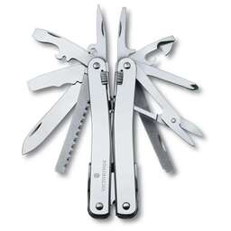 VICTORINOX Мультитул SwissTool Spirit X Plus Ratchet (3.0236.N) 105мм 36функц. чехол нейлоновый серебристый карт.коробка