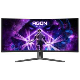 AOC 34" Монитор Agon Pro AG346UCD, 3440x1440, QD OLED, 175Гц, 2хHDMI, 1хDP, изогнутый, черный и черный/серый