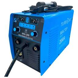 TURBOSKY Сварочный полуавтомат MIG-200А Мастер инвертор MIG-MAG/ММА/TIG 6.6кВт