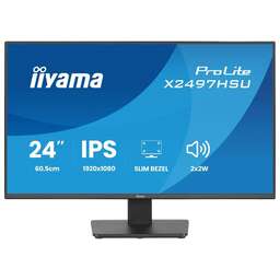 IIYAMA Монитор 23.8" ProLite X2497HSU-B1 черный IPS LED 16:9 HDMI M/M матовая 350cd 178гр/178гр 1920x1080 120Hz DP FHD USB 3.3кг