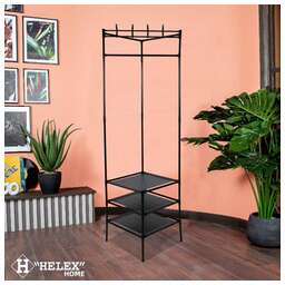 HELEX Напольная вешалка для одежды Home W-31, чёрная