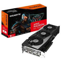 GIGABYTE Видеокарта AMD Radeon RX 7600 GV-R76GAMING OC-8GD 8ГБ Gaming, GDDR6, OC, Ret