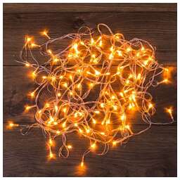 NEON-NIGHT (303-063) Гирлянда светодиодная универсальная 100 LED Теплый 10 метров, прозр ПВХ, с контр