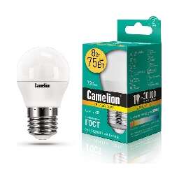 CAMELION (12392) LED8-G45/830/E27