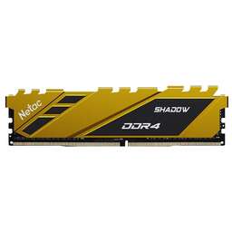 NETAC Память DDR4 16GB 3200MHz NTSDD4P32SP-16Y Shadow RTL Gaming PC4-25600 CL16 DIMM 288-pin 1.35В с радиатором Ret