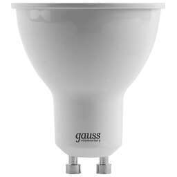GAUSS Лампа светодиодная Elementary MR16 5.5Вт цок.:GU10 спот 220B 4100K св.свеч.бел.нейт. (упак.:10шт) (13626)