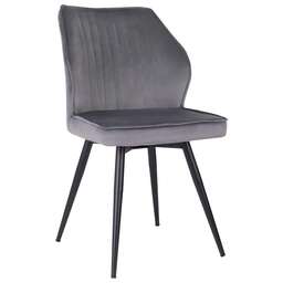 DOMFY Комплект стульев МИЛАН/СП_2, 2шт, с поворотн. мех., на ножках, ткань, серый [дк-милан_1/сп/ит26_2]