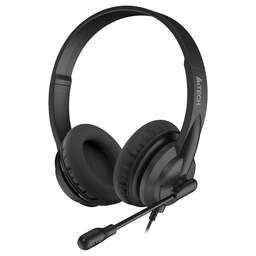 A4TECH HU-10 черный 2м накладные USB оголовье (HU-10/USB/BLACK)