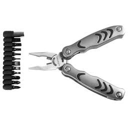 STAYER PROFESSIONAL, мультитул, 12в1, силовая модель, с набором бит, нейлоновый чехол, 105мм (22852)