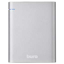 BURO Внешний аккумулятор (Power Bank) RCL-21000, 21000мAч, серебристый