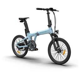 ADO Электровелосипед Electric Bicycle A20S Lite (голубой) 20"x1,95"/350Вт/42Нм/36Вх9,6Ач/30км/ч/50км/ременной привод/аморт. вилка/IPX5/120кг