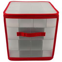 ВОЛШЕБНАЯ СТРАНА Коробка для хранения елочных игрушек (64 секции), 7 см (108621)