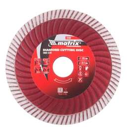 MATRIX Диск алмазный, отрезной Turbo Extra, 125 х 22.2 мм, сухая резка Professional 73194