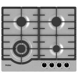 HAIER Газовая варочная панель HHX-M64RFVLX, 4 конфорки, нержавеющая сталь, серебристый