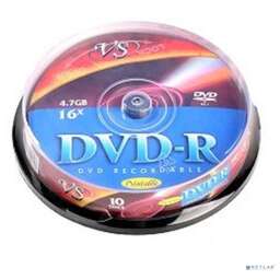 VS Диски DVD-R 4.7Gb, 16x, Cake Box 10шт. (20410)