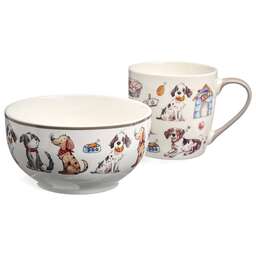 LEFARD НАБОР ДЛЯ ЗАВТРАКА "DOGS", 2 ПР.: САЛАТНИК 500МЛ, КРУЖКА 345МЛ 260-1055