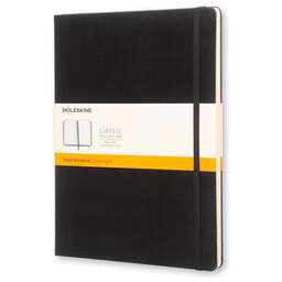 MOLESKINE Блокнот CLASSIC QP090 XLarge 190х250мм 192стр. линейка твердая обложка черный