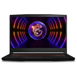 MSI Ноутбук GF63 Thin 12UCX-1037XRU Core i5 12450H 16Gb SSD256Gb NVIDIA GeForce RTX 2050 4Gb 15.6 IPS FHD (1920x1080) Free DOS black WiFi BT Cam (9S7-