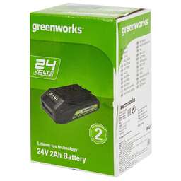 GREENWORKS Батарея аккумуляторная G24USB2 24В 2Ач Li-Ion (2939207)