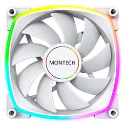 MONTECH Вентилятор для корпуса AX140 ARGB 140х140x25 белый 4-pin 27.9дБ (AX140 PWM WHITE) Ret