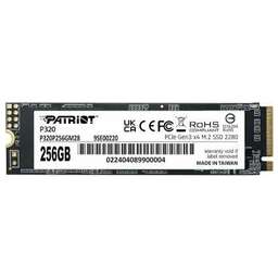 PATRIOT SSD накопитель P320 P320P256GM28 256ГБ, M.2 2280, PCIe 3.0 x4, NVMe, M.2