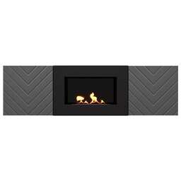 FIRELIGHT Тумба с биокамином BFP/P-1400V графит