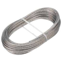 СИБРТЕХ Трос металлополимерный прозрачный ПР-3.0, толщина 3.0 мм, моток 20 метров 47629