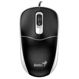 GENIUS Мышь проводная DX-111 grey (1200dpi,3but, кабель 1,5м) (31010034401)