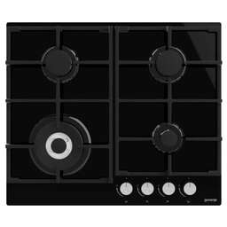 GORENJE Газовая варочная панель Essential GTW641AKB, 4 конфорки, закаленное стекло, черный